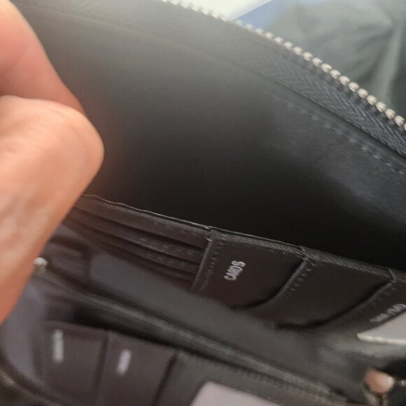 Nordace Black RFID Blocking Passport Sim SD Card ID Window Smart Wallet Wristlet - Picture 13 of 16